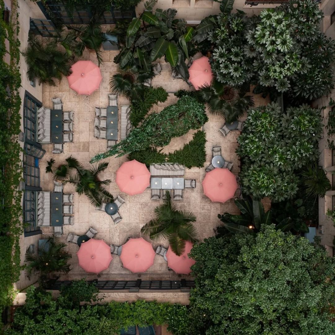 Top down image of Hotel Albergo in Beirut, Lebanon