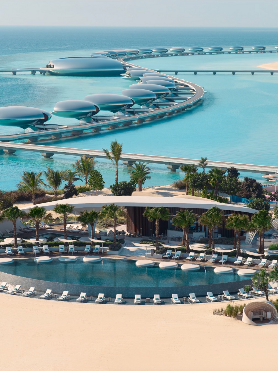 One of the pools at Shebara Resort